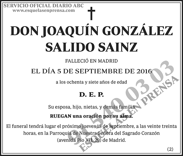 Joaquín González Salido Sainz
